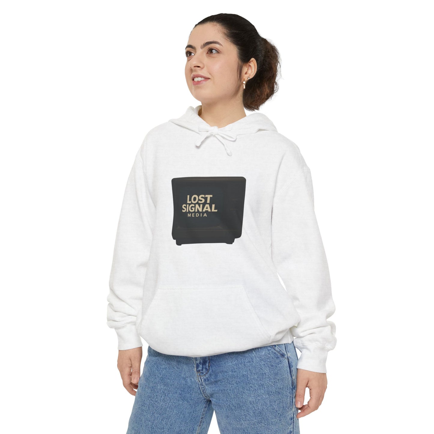 Lost Signal Garment-Dyed Unisex Hoodie, Casual Wear, Street Style, Holiday Gift, Trendy Apparel