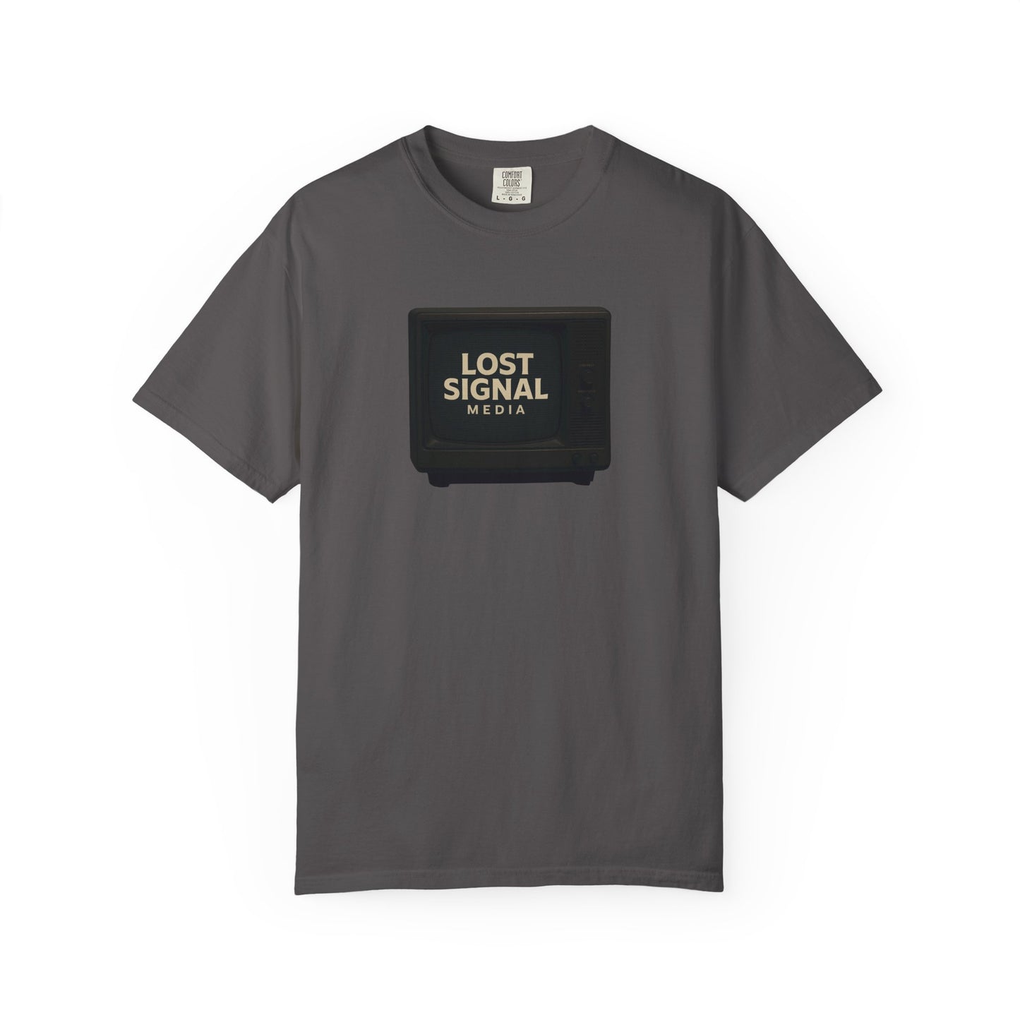 Unisex Garment-Dyed T-Shirt with Lost Signal Media Print | Comfy Casual Tee for Everyday Wear, Gifts, Festivals, Relaxed Style