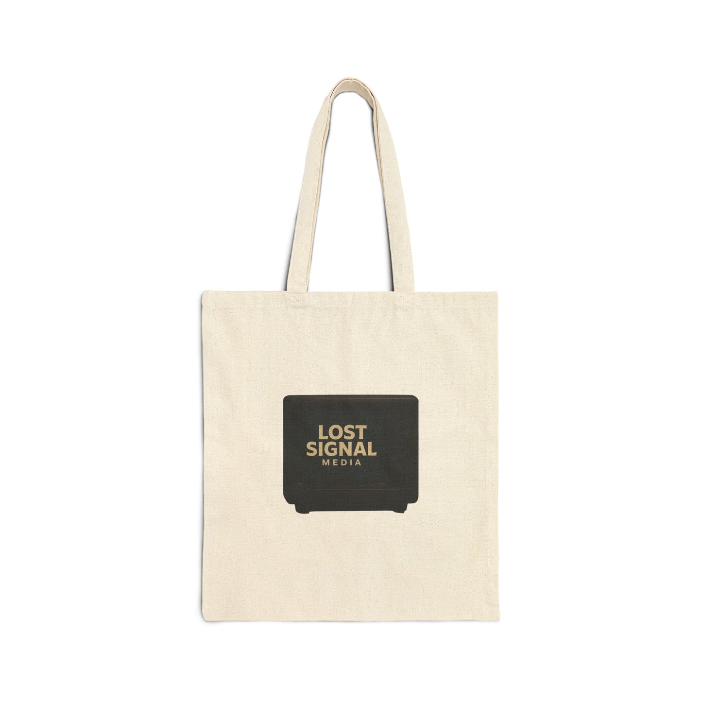 Lost Signal Cotton Canvas Tote Bag | Eco-Friendly Shopping Bag, Beach Tote, Reusable Grocery Bag, Gift for Music Lovers