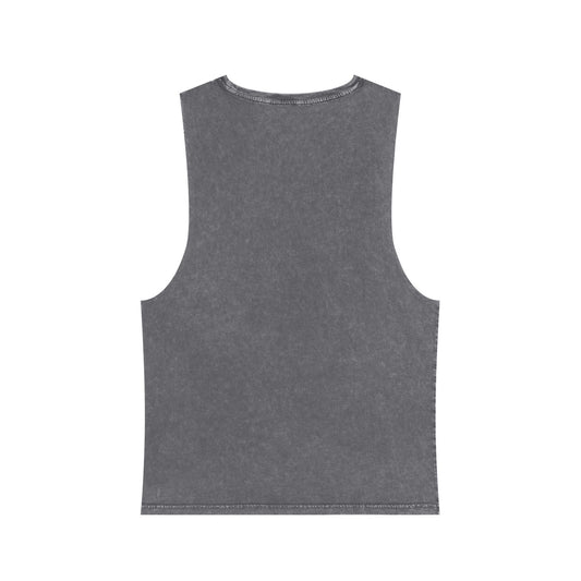 Unisex Stonewash Tank Top - Cool Vibes, Casual Summer Wear, Perfect Gift for Music Lovers, Festivals, and Relaxing Days
