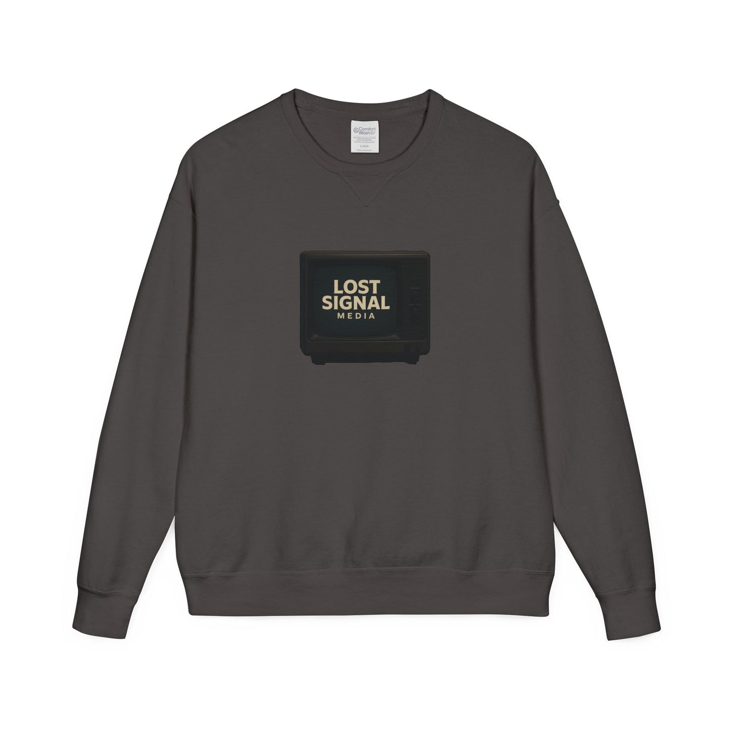 Causal Vintage Crewneck Sweatshirt with Lost Signal Media Design - Cozy Gift for Creatives, Perfect for Fall Wear, Unisex Comfy Style, [...]