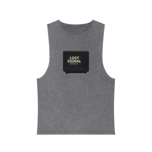Unisex Stonewash Tank Top - Cool Vibes, Casual Summer Wear, Perfect Gift for Music Lovers, Festivals, and Relaxing Days