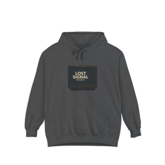 Lost Signal Garment-Dyed Unisex Hoodie, Casual Wear, Street Style, Holiday Gift, Trendy Apparel