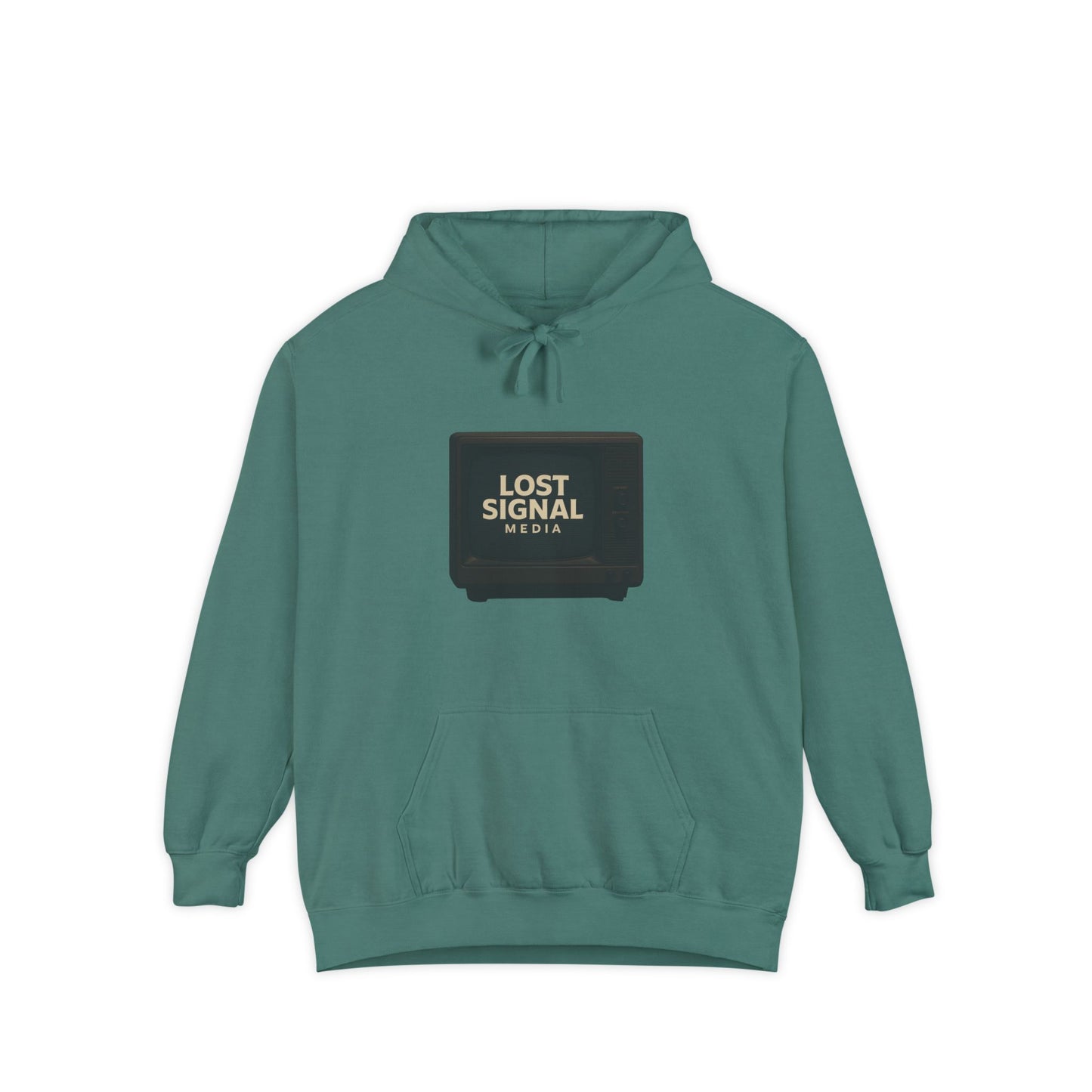 Lost Signal Garment-Dyed Unisex Hoodie, Casual Wear, Street Style, Holiday Gift, Trendy Apparel