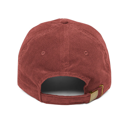 Vintage Corduroy Cap, Embroidered Hat, Trendy Headwear for All Seasons, Perfect Gift for Outdoors and Casual Style