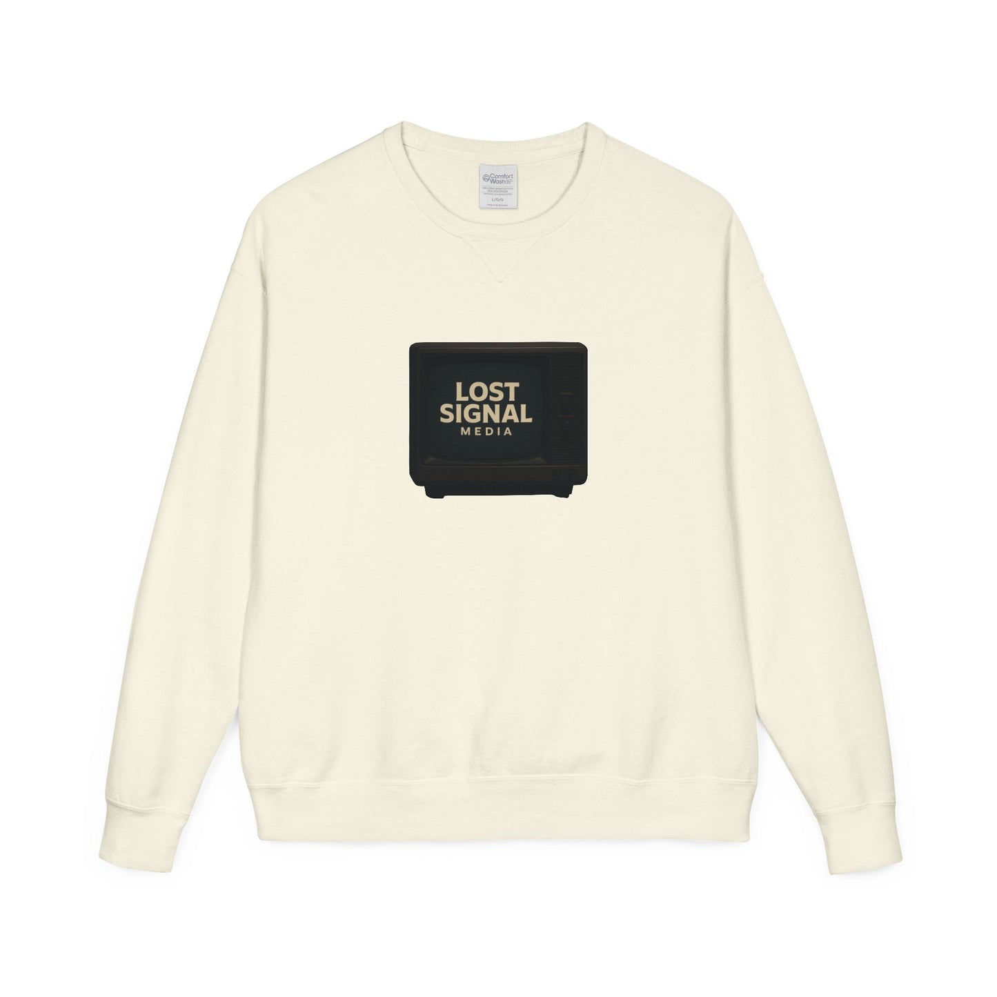 Causal Vintage Crewneck Sweatshirt with Lost Signal Media Design - Cozy Gift for Creatives, Perfect for Fall Wear, Unisex Comfy Style, [...]